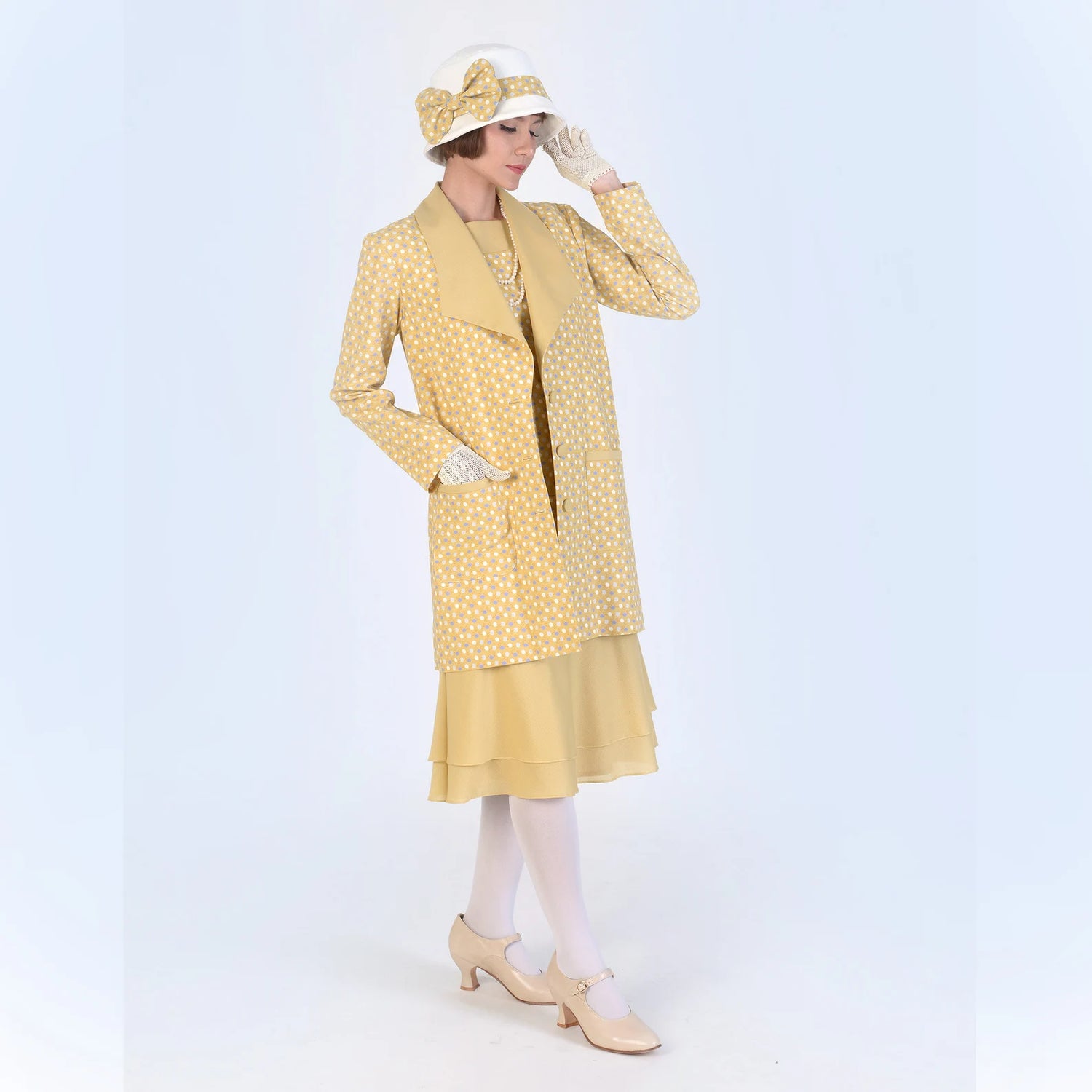 1920s 2-piece outfits of jacket and matching dress