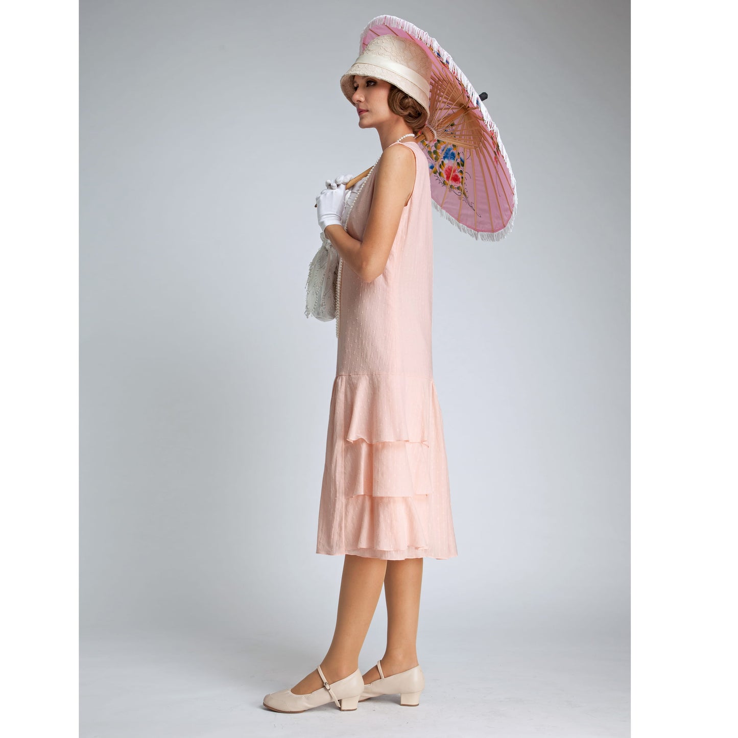 Choose your colour, 1920s dress with tiered skirt