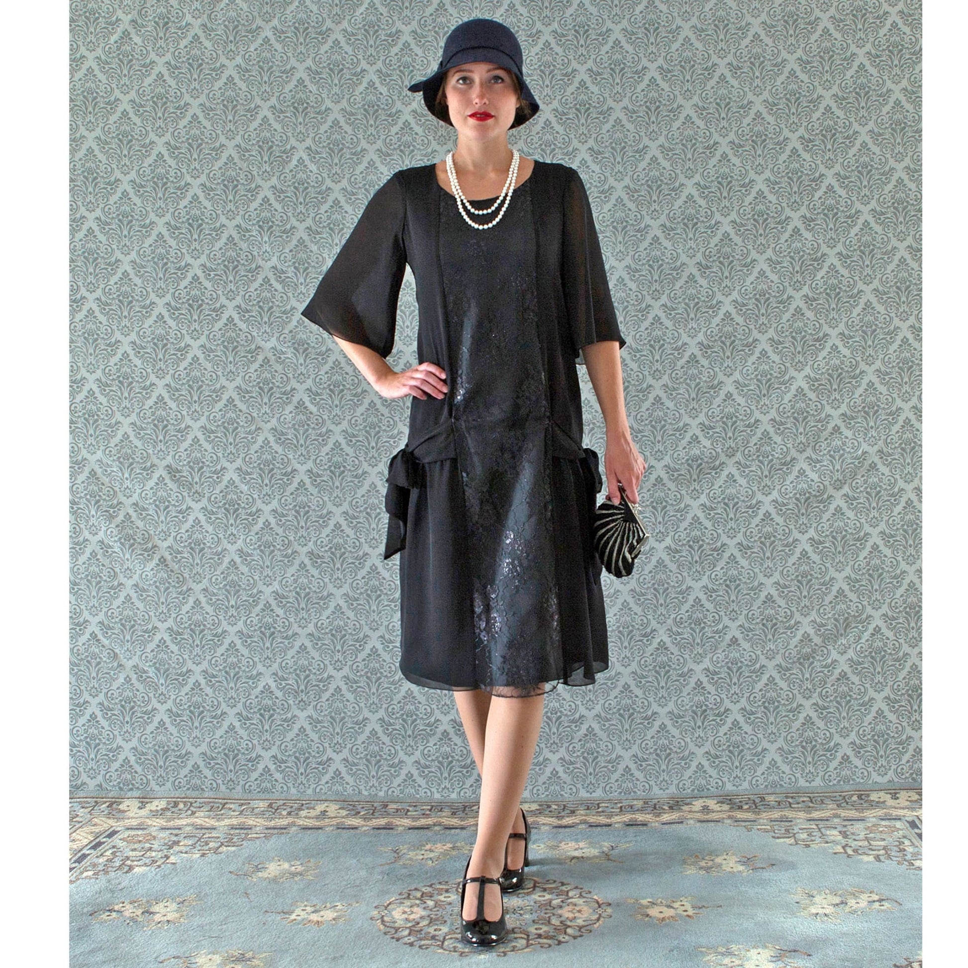 Black 1920s dress inspired by art deco fashion – LaVieDelight