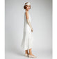 Off-white Great Gatsby dress with an asymmetrical skirt hem