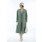 1920s summer daywear Great Gatsby linen coat in muted green