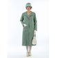 1920s summer daywear Great Gatsby linen coat in muted green