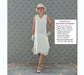 CLEARANCE: Cream 1920s high tea dress with drape and bow