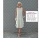 CLEARANCE: A darling 1920s-inspired dress in cream wth tiered skirt