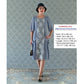 CLEARANCE: Grey and silver lace Great Gatsby dress with elbow sleeves