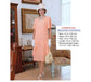 CLEARANCE: 1920s summer tea dress in peach with sweetheart neckline