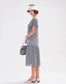 CLEARANCE: 1920s Grey Chiffon Lace Dress with Flutter Sleeves