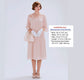 CLEARANCE: 1920s Great Gatsby dress in nude with elbow length sleeves