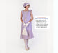CLEARANCE: 1920s high tea Great Gatsby dress made of light purple cotton