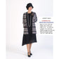 CLEARANCE: Vintage-inspired chiffon 1920s jacket in black, white and red