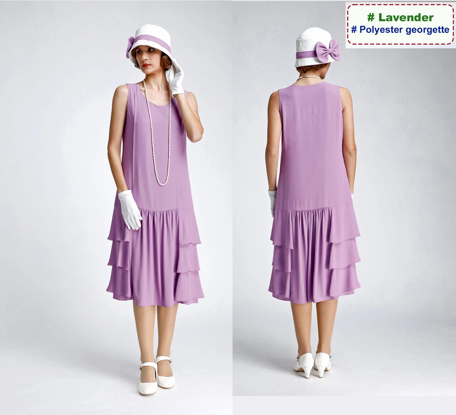 Grey 1920s drop waist dress with tiered skirt LaVieDelight Grey 1920s drop waist dress with tiered skirt LaVieDelight