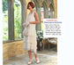 CLEARANCE: Cream Roaring 20s party dress with layered skirt