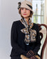 Set of 5 exclusive Art Deco silky satin scarves for your 1920s outfit