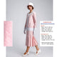 CLEARANCE: Pink Cotton 2-Piece 1920s Dress with Off-White Details and Pleated Skirt