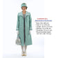 CLEARANCE: Gatsby linen day coat in pastel blue & blue/white stripes