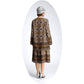 1920s vintage inspired Gatsby day jacket in brown print