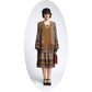 1920s vintage inspired Gatsby day jacket in brown print