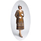 1920s vintage inspired Gatsby day jacket in brown print