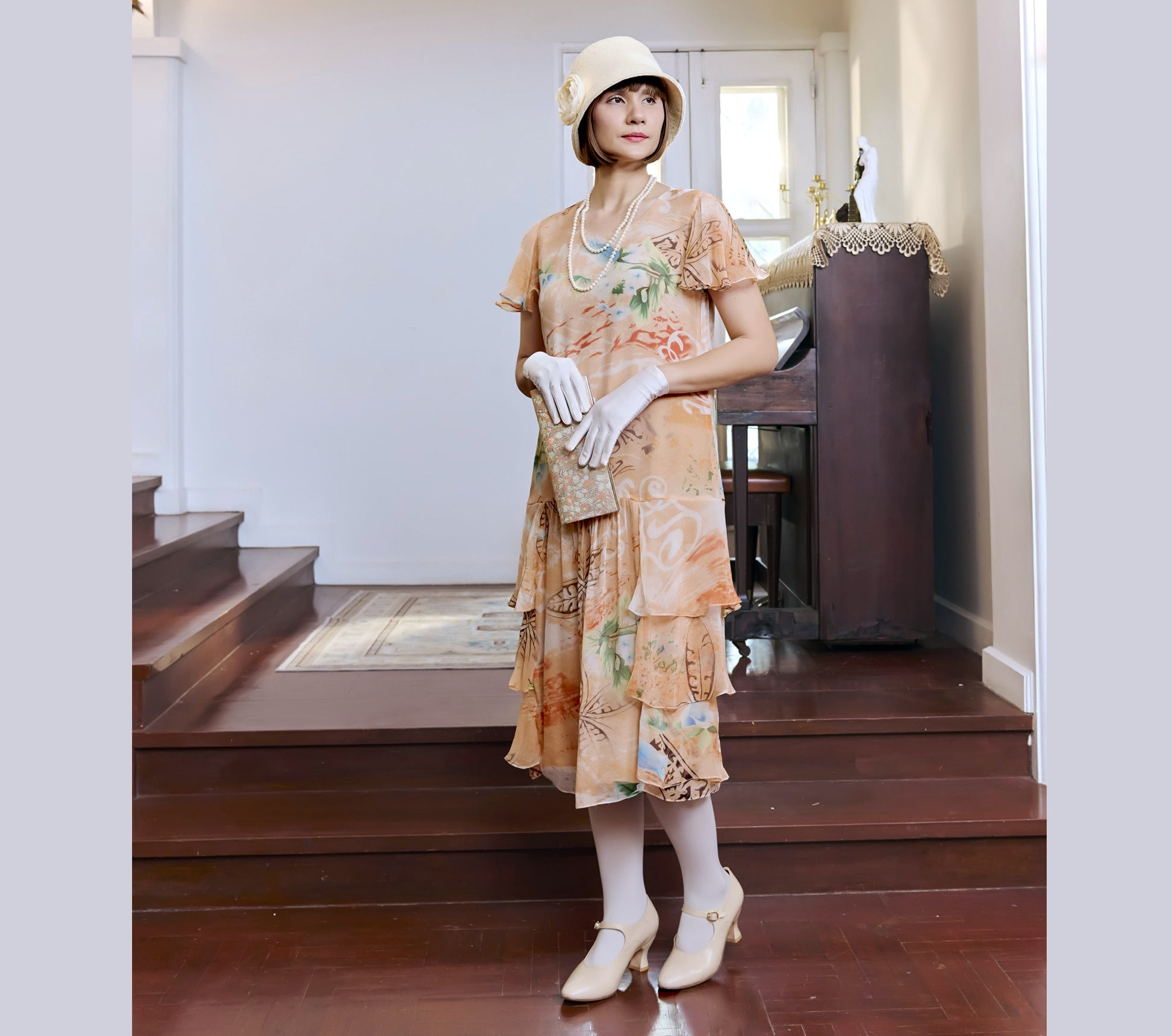 maxi roaring 20s dress ZAPAKA Women's Roaring 20s Flapper Fancy Dress Spaghetti Straps White Gatsby Fringed Dress, White / M