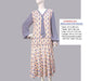 CLEARANCE: 1920s fashion dress with a Art Deco pattern in light pastel shades