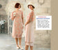 CLEARANCE: Nude and floral lace 1920s high tea dress