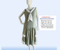 CLEARANCE: Sage Green Rayon 1920s Gatsby Day Dress