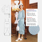 CLEARANCE: 2-piece Gatsby chiffon tea day dress in printed light blue