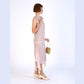 CLEARANCE: Roaring 20s Formal Evening Wear in Nude Color and Shimmer Lace