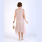 CLEARANCE: Roaring 20s Formal Evening Wear in Nude Color and Shimmer Lace