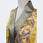 Yellow and gold kimono robe inspired by 1920s loungewear fashion