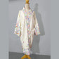 Cream Japanese style and 1920s-inspired kimono wrap, a Japanese style kimono robe