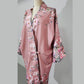 Mauve pink Japanese style and 1920s-inspired loungewear