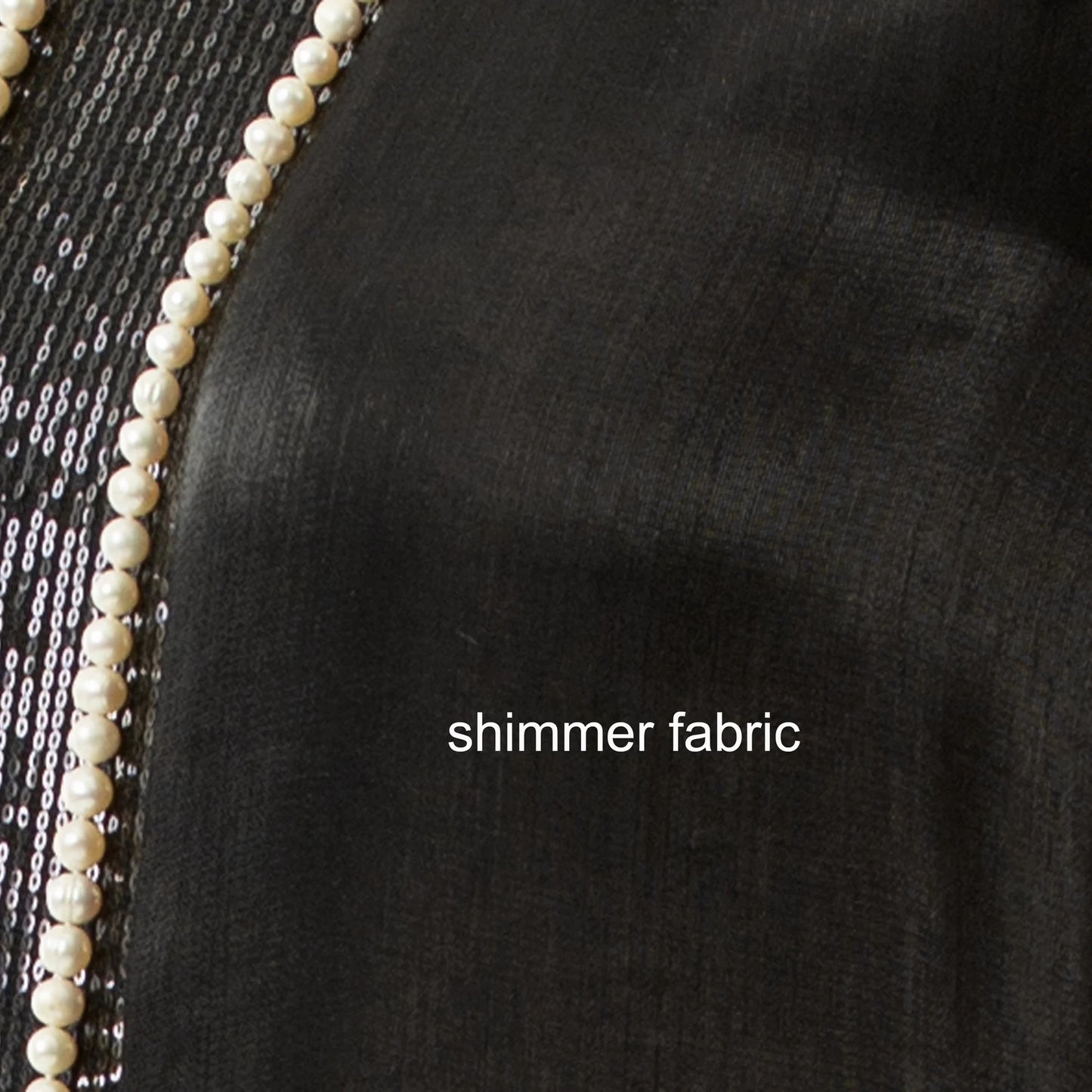 CLEARANCE: Black metallic 1920s evening dress with sequined detail