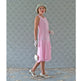 CLEARANCE: Pink Chiffon Gatsby Dress with a ruffled skirt detail