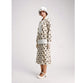CLEARANCE: Cotton Print Gatsby Style 1920s 2-piece Dress with Long Sleeves