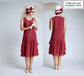 Choose your colour, 1920s dress with tiered skirt
