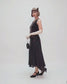 CLEARANCE: Black metallic 1920s evening dress with sequined detail