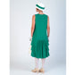 CLEARANCE: 1920s Style Jade Green chiffon Gatsby Dress with tiered skirt