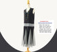 1920s evening dress in black chiffon and grey tulle lace godets