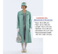 CLEARANCE: 1920s style linen summer coat in pastel blue with wing collar