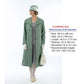 CLEARANCE: 1920s summer daywear Great Gatsby linen coat in muted green