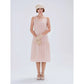 Sweet Great Gatsby party dress in nude color